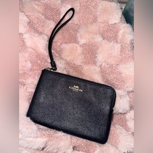 Coach Navy Blue Wristlet